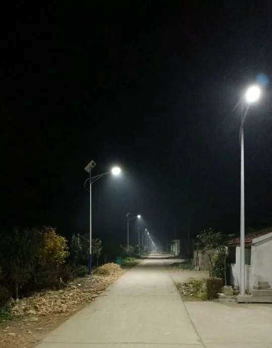 太陽能路燈夜晚實際亮度