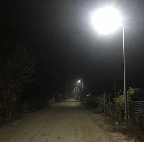 太陽能路燈夜晚效果